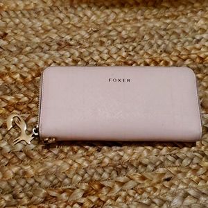 Foxer Pink Leather Wallet